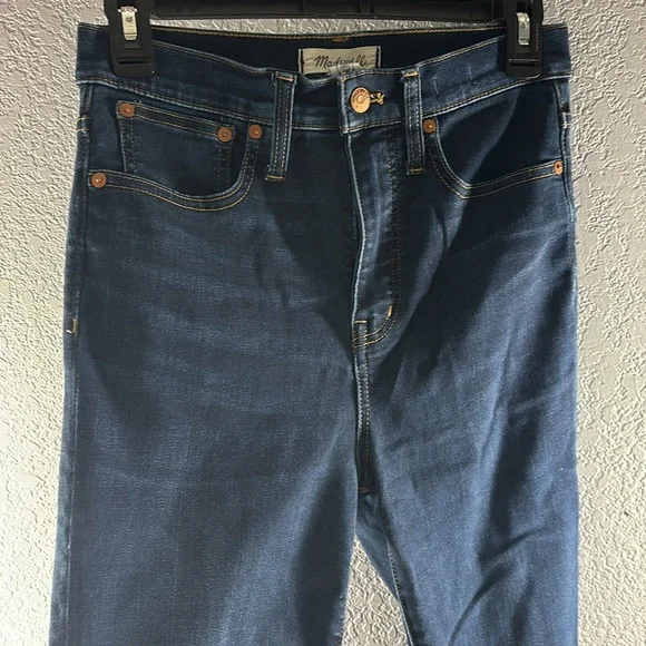 Madewell 11" High-Rise Skinny Flare Jeans in Larkspur Wash: TENCEL™ Denim